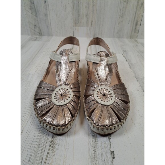 PIKOLINOS Metallic Silver Sandals - Picture 2 of 16